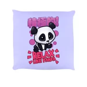 Handa Panda Relax Like Panda Cushion (One Size) (Lilac)