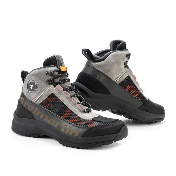 Image of Stylmartin Vertigo Air Motorcycle Shoes Grey Camo Size 39