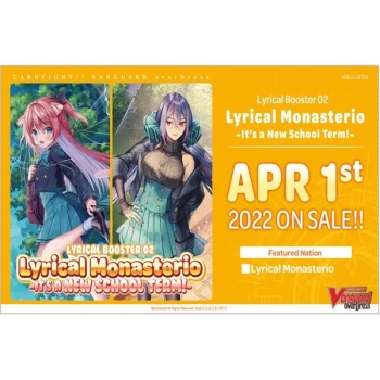 Image of CardFight Vanguard OverDress TCG - Lyrical Booster Box 02: Lyrical Monasterio It's a New School Term (16 Packs)