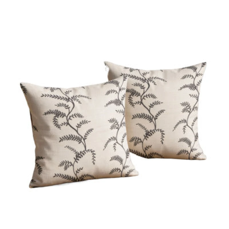 Image of Luxury Living Linen Fern Outdoor Water-Repellant Cushion