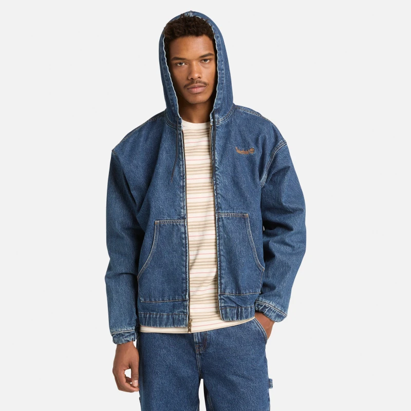 Image of Timberland Timb Denim Hood Sn62 96 Blue Wash male L