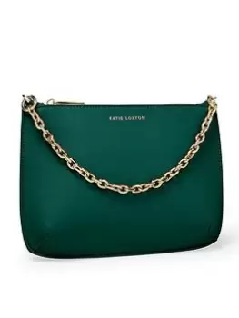 image of Katie Loxton Astrid Chain Clutch - Emerald Green