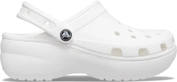 Image of Crocs Women Classic Platform Clogs White 3