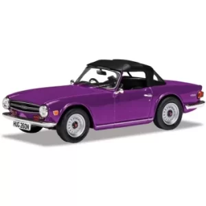 Image of Corgi Triumph TR6 Magenta Diecast Model