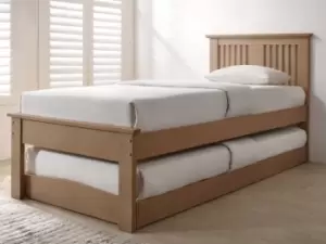 Image of Flintshire Halkyn 3ft Single Oak Wooden Guest Bed Frame