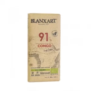 image of Blanxart 91% Congo Dark Chocolate 80g