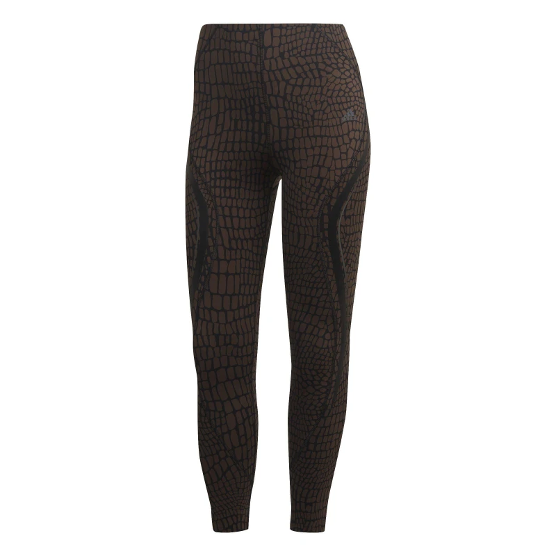 Image of adidas TLRD HIIT Croco Luxe Training 7/8 Leggings Womens - Brown Brown 2XS