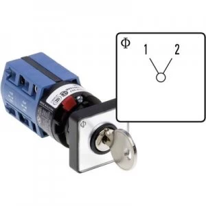 Changeover switch 10 A 1 x 60 Grey Black