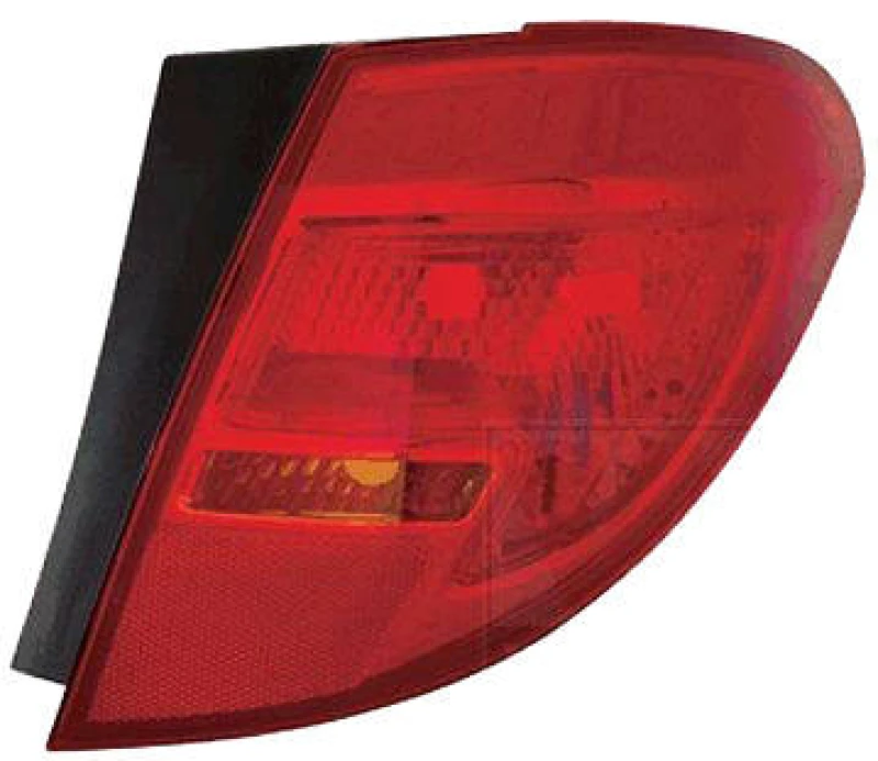 Image of VAN WEZEL 3860932 Rear light Outer section, without bulb holder, Right Combination Rearlight (391)