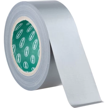 image of Triple Strength Silver Polyethylene Cloth Tape - 50MM X 33M