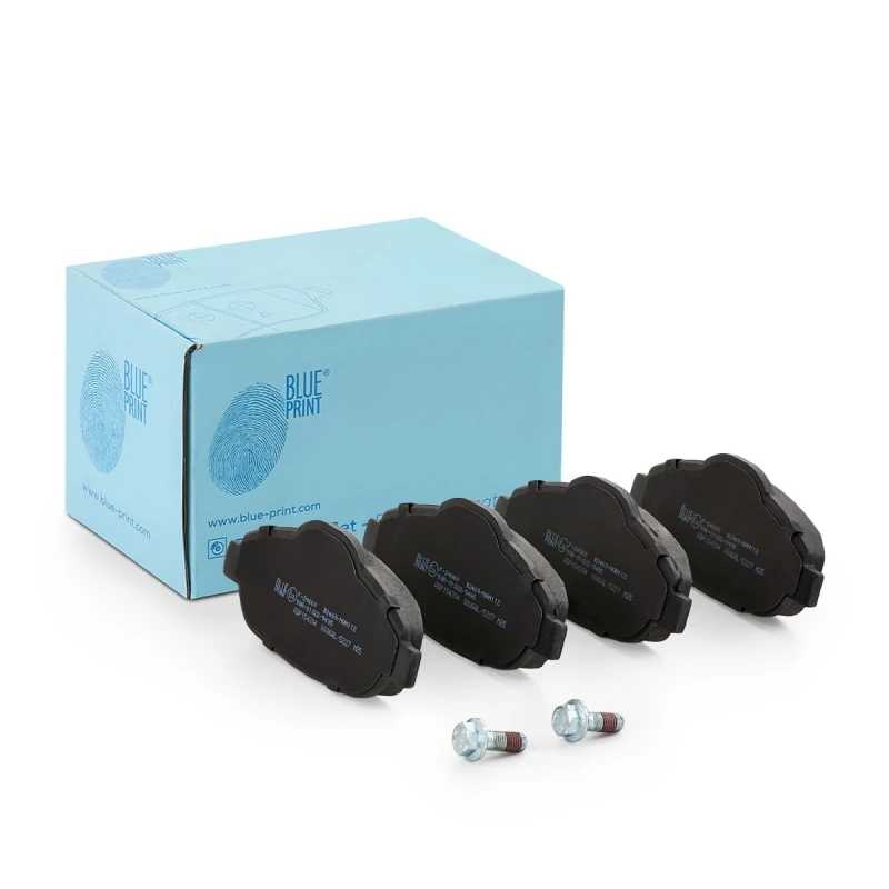 Image of Blue PRINT ADP154204 Brake pad set Front Axle, with bolts/screws Brake Pad Set,disc brake (402)