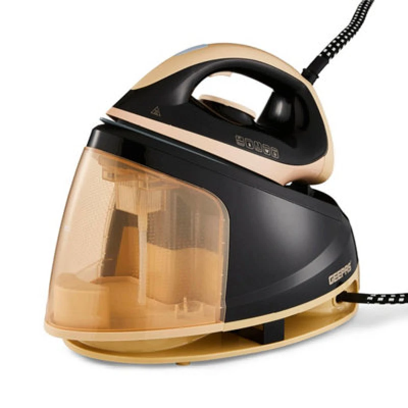 Image of Geepas 2400W Steam Generator Iron 1.2L Tank Station Ceramic Soleplate 60g/min Black unisex