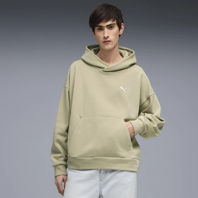 Image of Puma Boxy Hoodie beige Cotton S