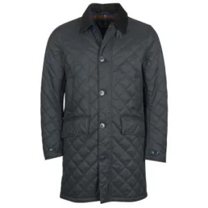 Image of Barbour Mens Quilted Mac Coat Navy/Midnight Large