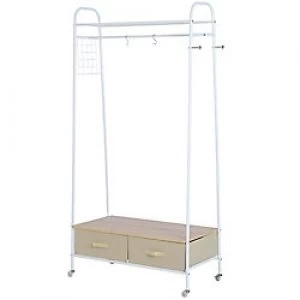 image of HOMCOM Cloth Rack White 1035mm x 100 mm x 510 mm