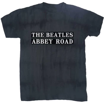 Image of The Beatles - Abbey Road Sign Unisex Large T-Shirt - Black