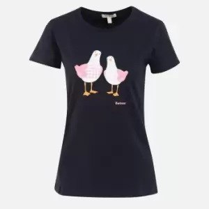 Image of Barbour Melrose Cotton-Blend T-Shirt - UK 14