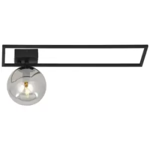 Image of Emibig Imago Black Left Side Globe Ceiling Light with Graphite Glass Shades, 1x E14