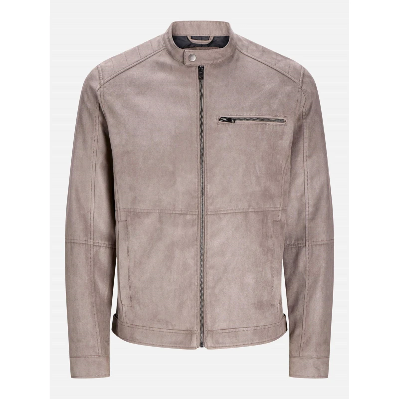 Image of Jack and Jones Dylan Biker Jacket Mens Falcon male S