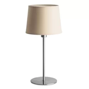 image of Bristol 1 Light Table Lamp Satin Nickel, E27