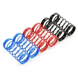 Image of Fastrax 1/10Th 75Mm Spring Set Soft/Blue,Med/Red,Hard/Black