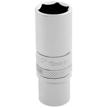 Image of Draper 1/4" Drive Polished Finish Hi Torq Deep Hexagon Socket Metric 1/4" 13mm