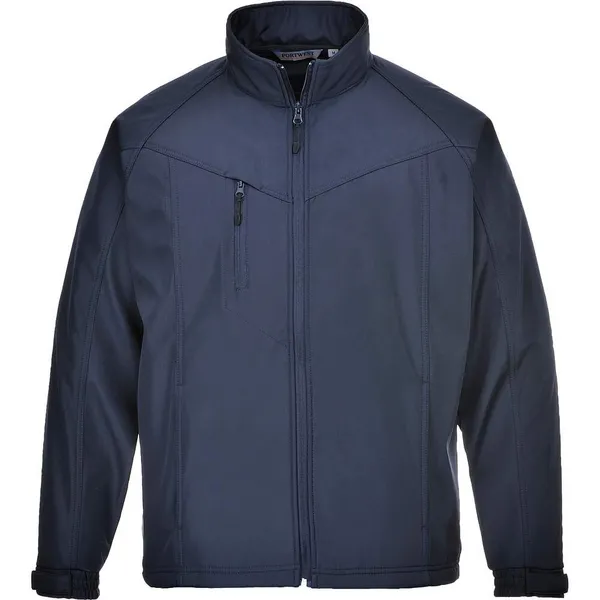 Image of Portwest Oregon Mens Softshell Jacket TK40NARL Colour: Navy