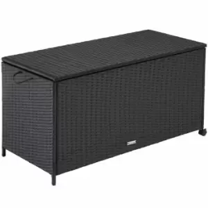 Image of Tectake Storage Box With Wheels 297L, 117X54X64cm Black
