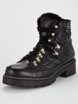 Image of KURT GEIGER LONDON Roman Snow Boots - Black, Size 7, Women