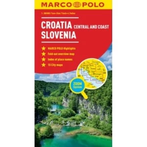 Image of Croatia / Slovenia Marco Polo Map by Marco Polo (Sheet map, folded, 2011)