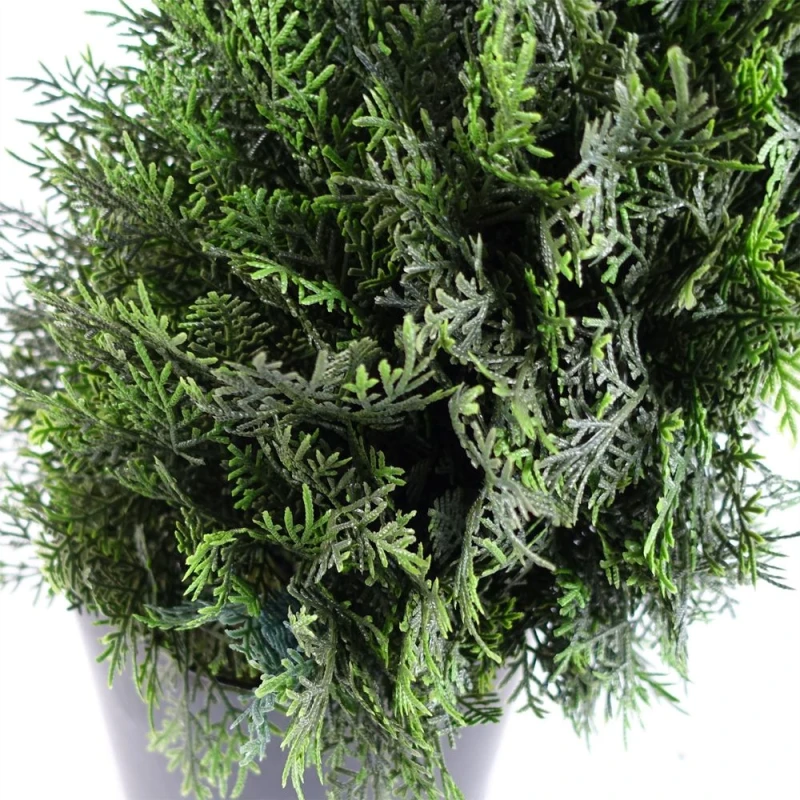 Image of Leaf 120Cm Pair Of Spiral Cedar Tree Artificial Topiary, Green 40531-PAIR