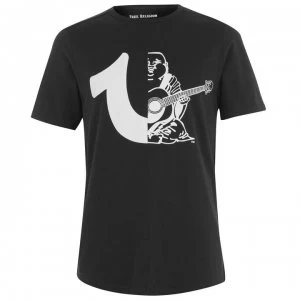 Image of True Religion Half Buddha t Shirt - Black