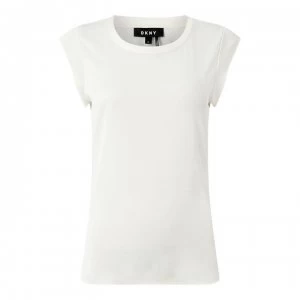 Image of DKNY Flutter Top - Ivory