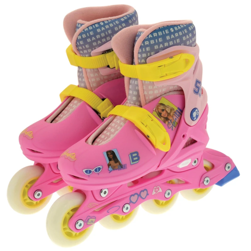 Image of Barbie Adjustable Inline Skates Size 9-12 Multicoloured unisex 9-12