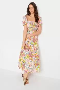 Image of Tall Shirred Midaxi Dress