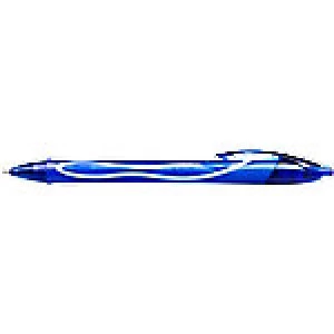 image of BIC Gel-ocity Quick Dry Gel Rollerball Pen Medium 0.4mm Blue Pack of 12