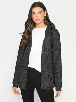 Image of Long Tall Sally Pocket Detail Hoodie - Black, Size 10, Women