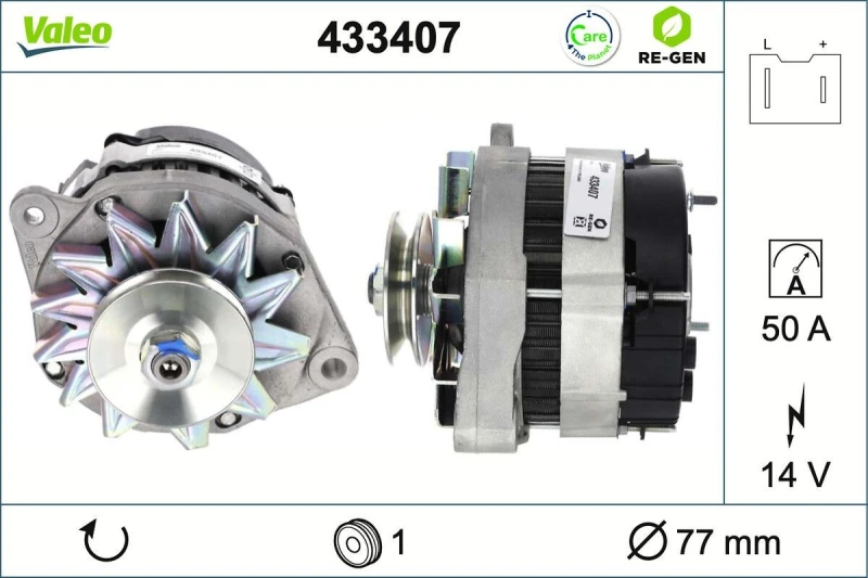 Image of Alternator VALEO 433407