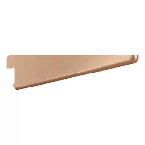 image of Rothley Twin Slot Shelving Kit In Bright Copper 4" Brackets And 63" Uprights