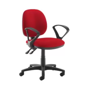Image of Dams MTO Jota Medium Back PCB Operators Chair with Fixed Arms - Solano Yellow