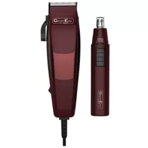 image of Wahl 79449-917 GroomEase Hair Clipper & Trimmer Gift Set - Burgundy UK Plug