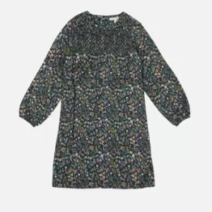 Image of Barbour Girls Cassley Dress - Navy Adventure Floral - S (6-7 Years)