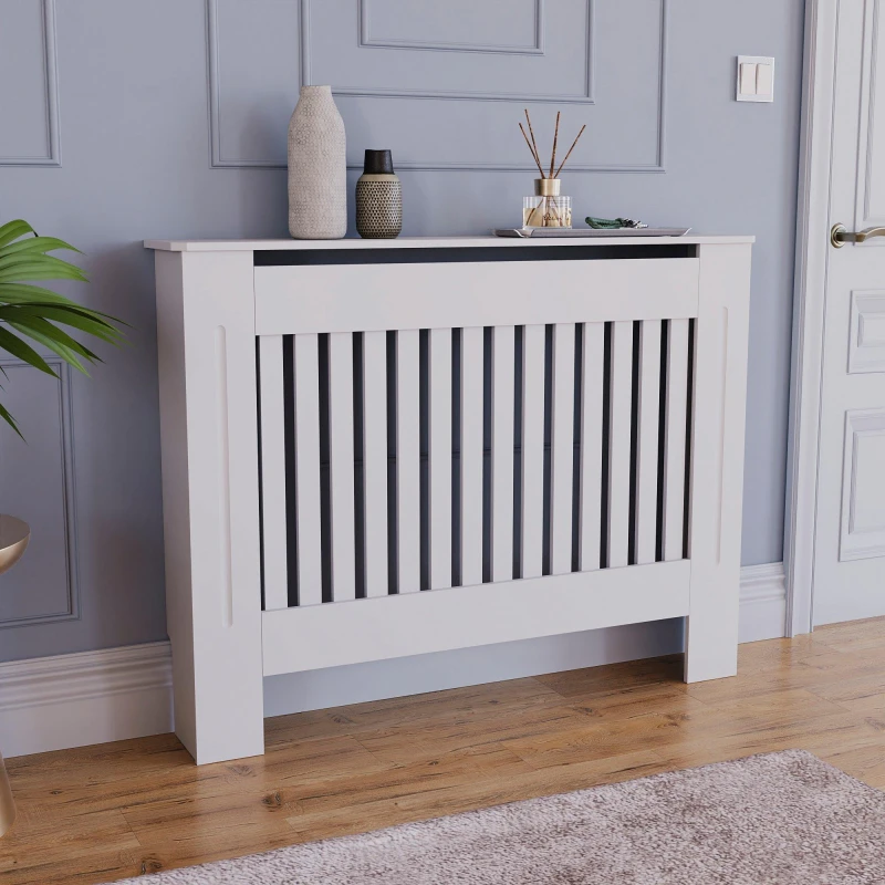 Image of Lassic Vida Designs Chelsea Radiator Cover, Medium White unisex Medium