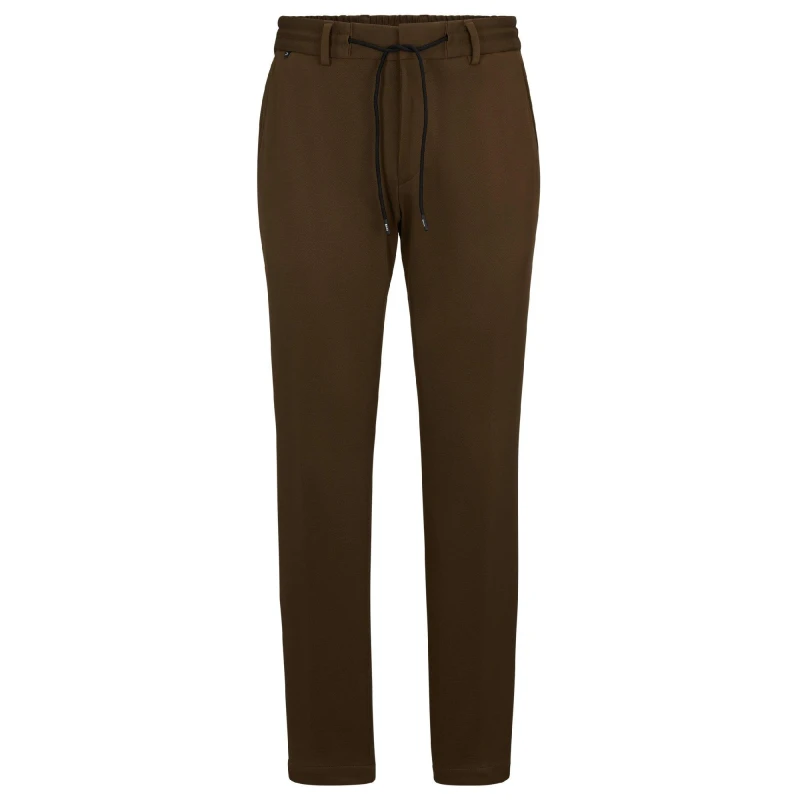 Image of Boss Mens Straight Leg Trousers Open Green male 28