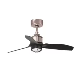 Image of Just LED Copper, Black Ceiling Fan 81cm Smart - Remote Included, 3000K