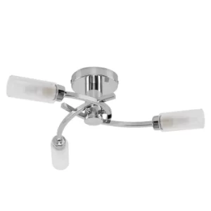 image of Claudia 3 Way Ceiling Light in Chrome