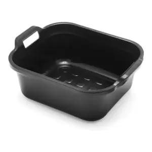 Image of Rectangular Bowl + Handles Soft Black Large *New* 517936 - Addis