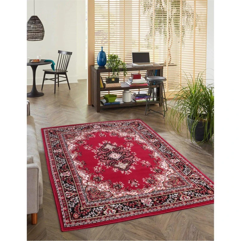 Image of Rugstyle TRADITIONAL POLY LANCASHIRE Red unisex 80x150cm