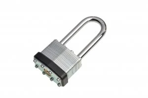Image of Wickes Laminated Long Shackle Padlock - 40mm
