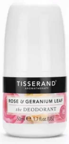 image of Tisserand Aromatherapy Rose and Geranium Leaf Deodorant 50ml